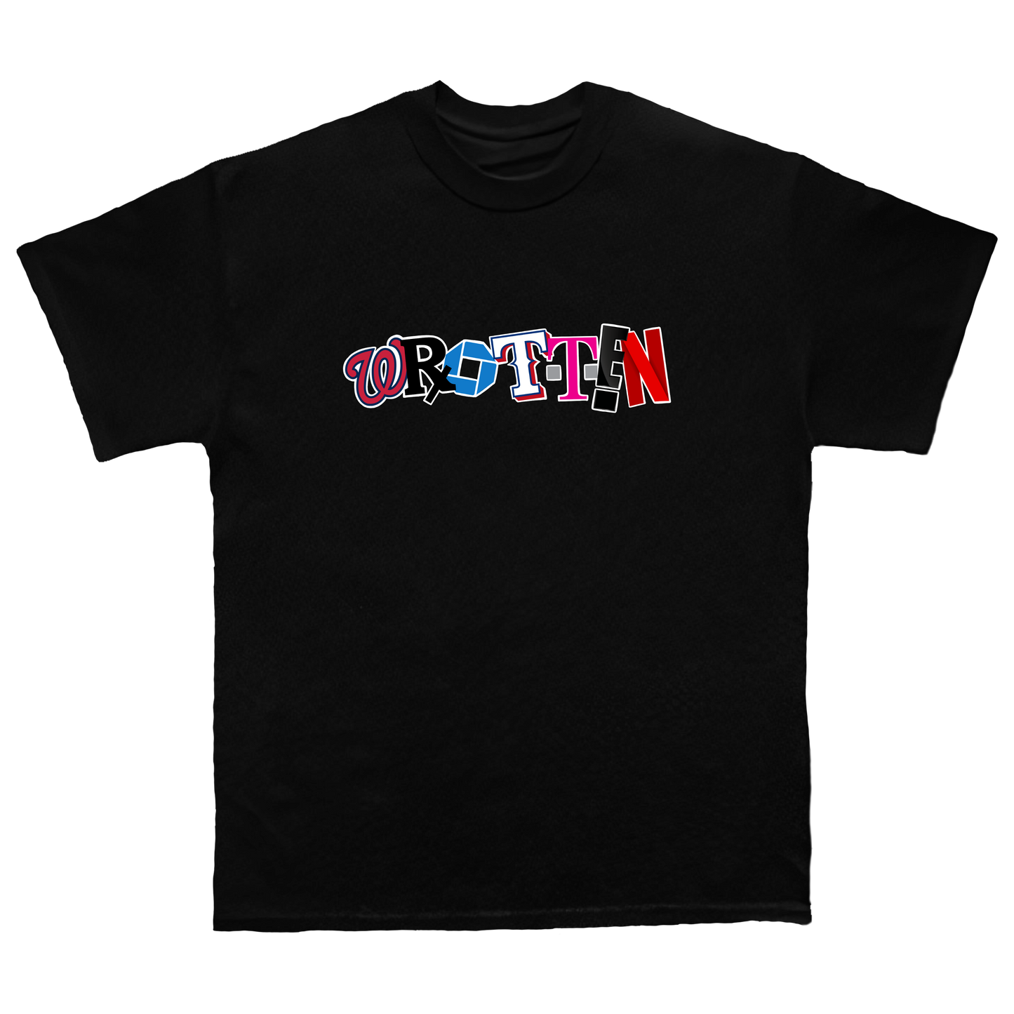 "WROTTEN EVERYTHING" TEE - BLACK